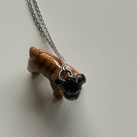 Fawn Pug Pendant Necklace - Picture 8 of 9
